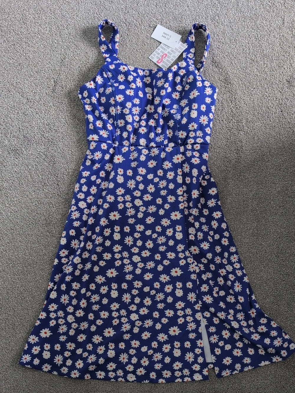 Lularoe Navy Blue Daisy Print dress